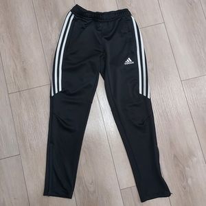 Adidas, black track pants, youth size 9/10